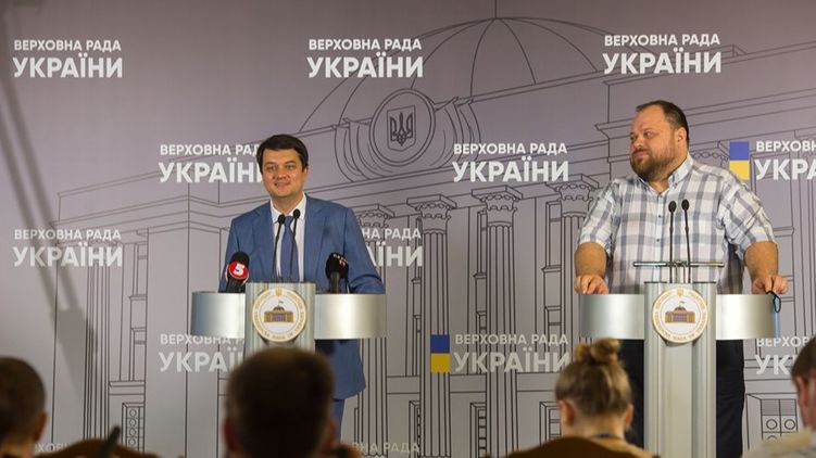 Дмитрий Разумков и Руслан Стефанчук отчитались о подготовительном заседании Верховной Рады