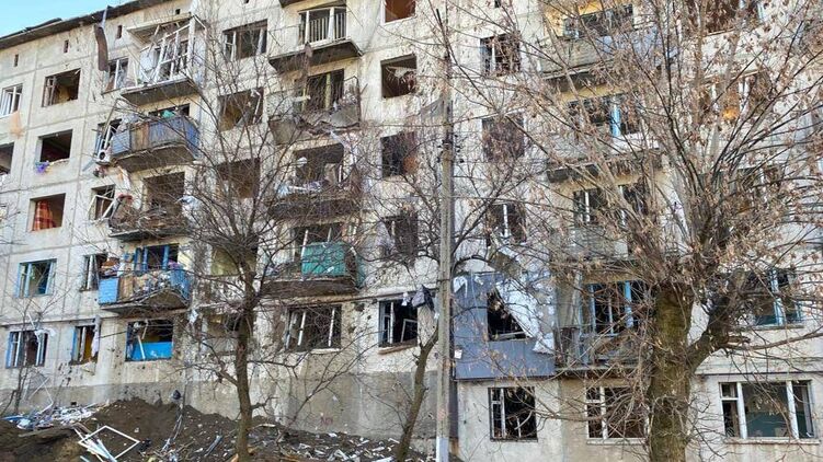 Наслідки обстрілу Костянтинівки Донецької області