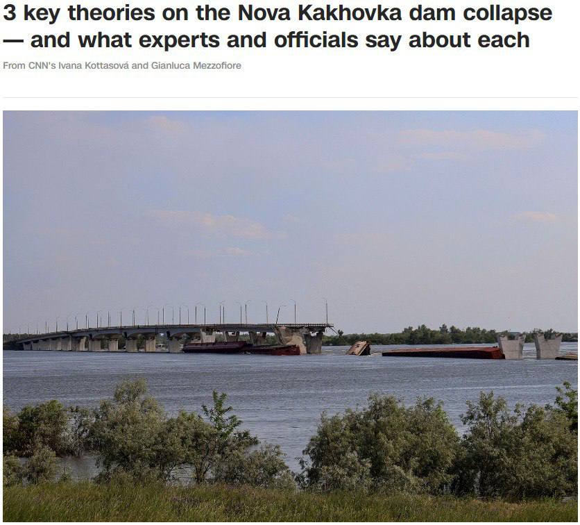 CNN о версиях подрыва Каховской ГЭС