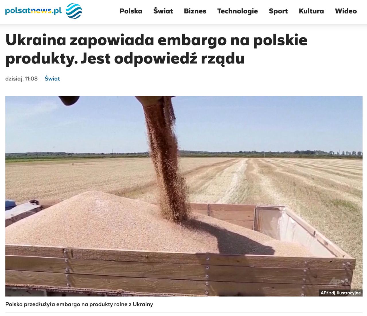 Польща погрожувала розширити ембарго українських продуктів