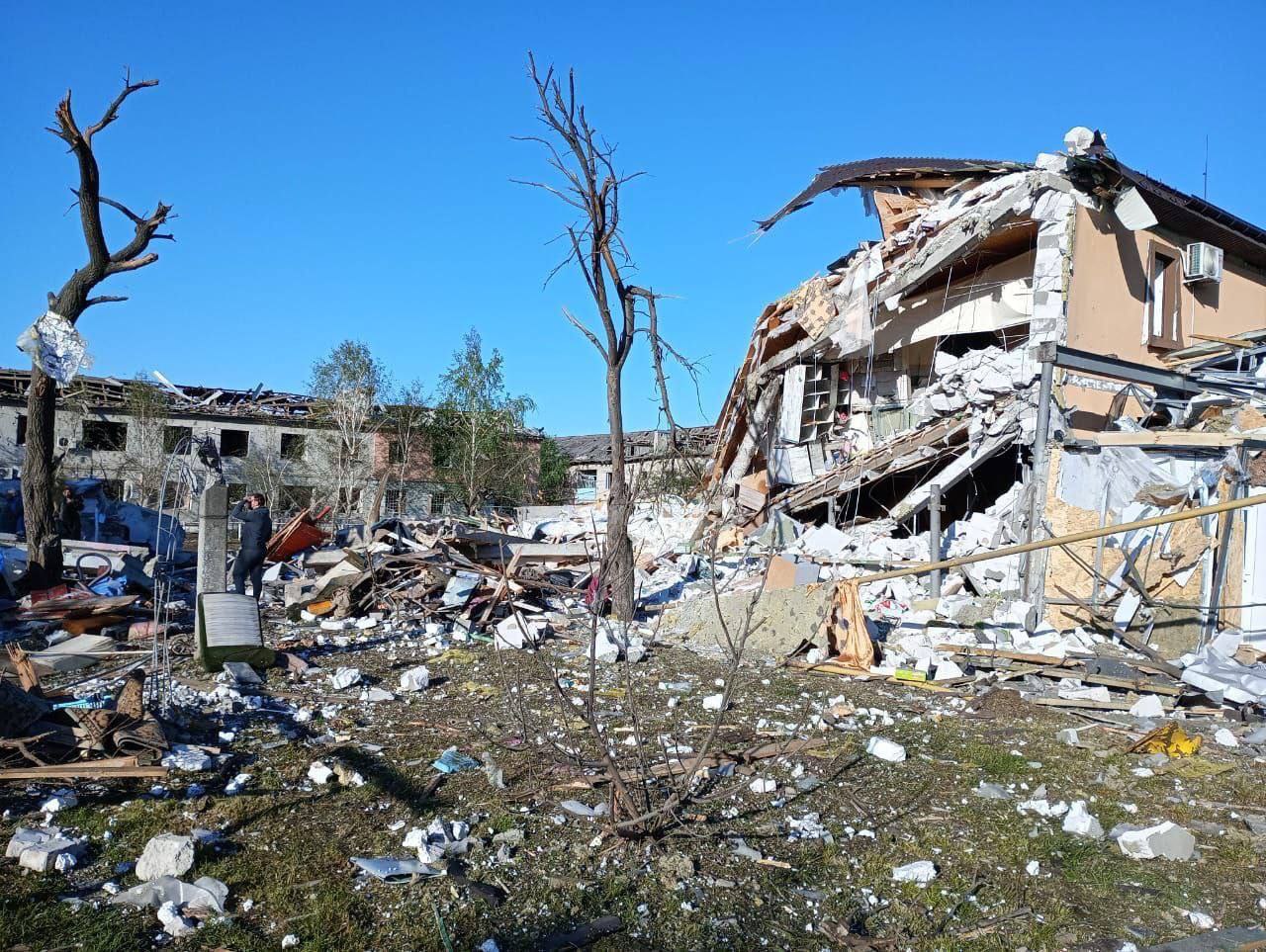 Последствия ракетного удара в Днепропетровской области