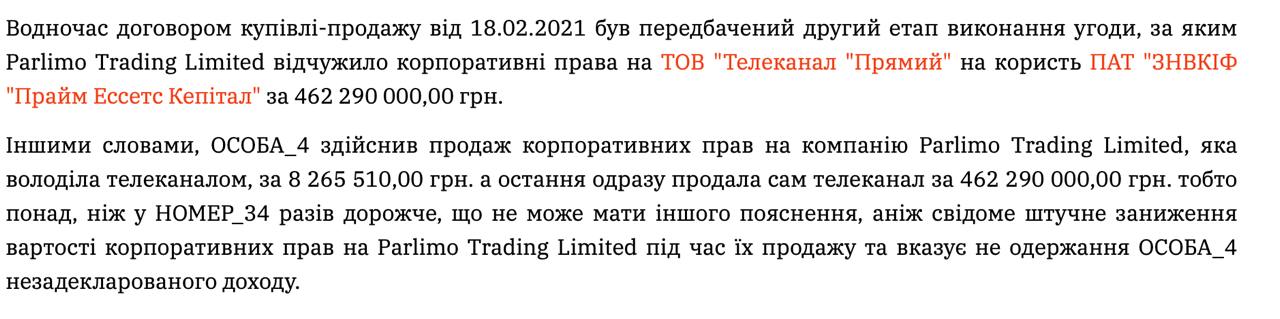 Знімок фрагмента справи на reyestr.court.gov.ua