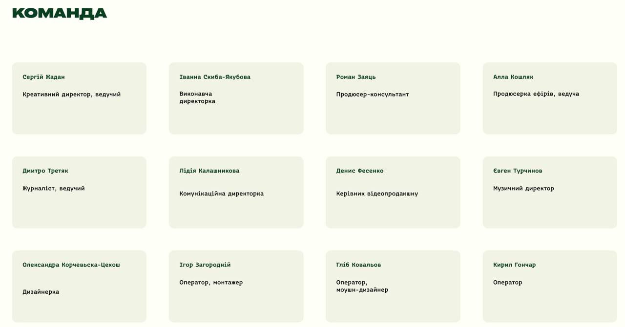 Знімок персоналу радіоканалу. Джерело - radiokhartia.com