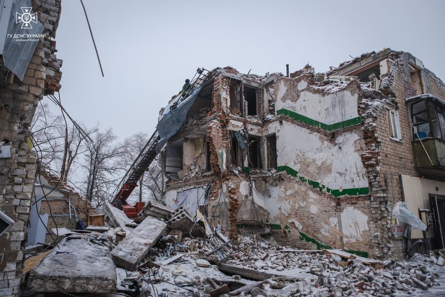 Фото повреждённого дома в Севидово. Источник ГСЧС Украины